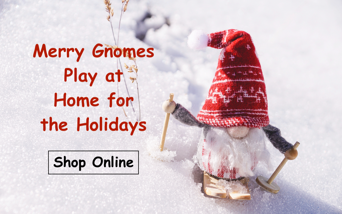A Skiing Gnome and Holiday Message